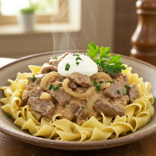 Quick & Easy Beef Stroganoff Recipe No Mushrooms – Weeknight Dinner Delight