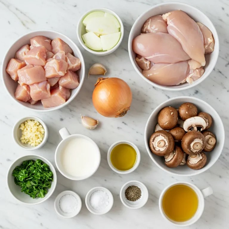 Pollo a la Crema Recipe Ingredients - Fresh and Unpackaged