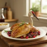 Delicious Sandhill Crane Recipes plated and ready to eat.