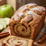 Enticing Apple Cinnamon Swirl Loaf Freshly Baked