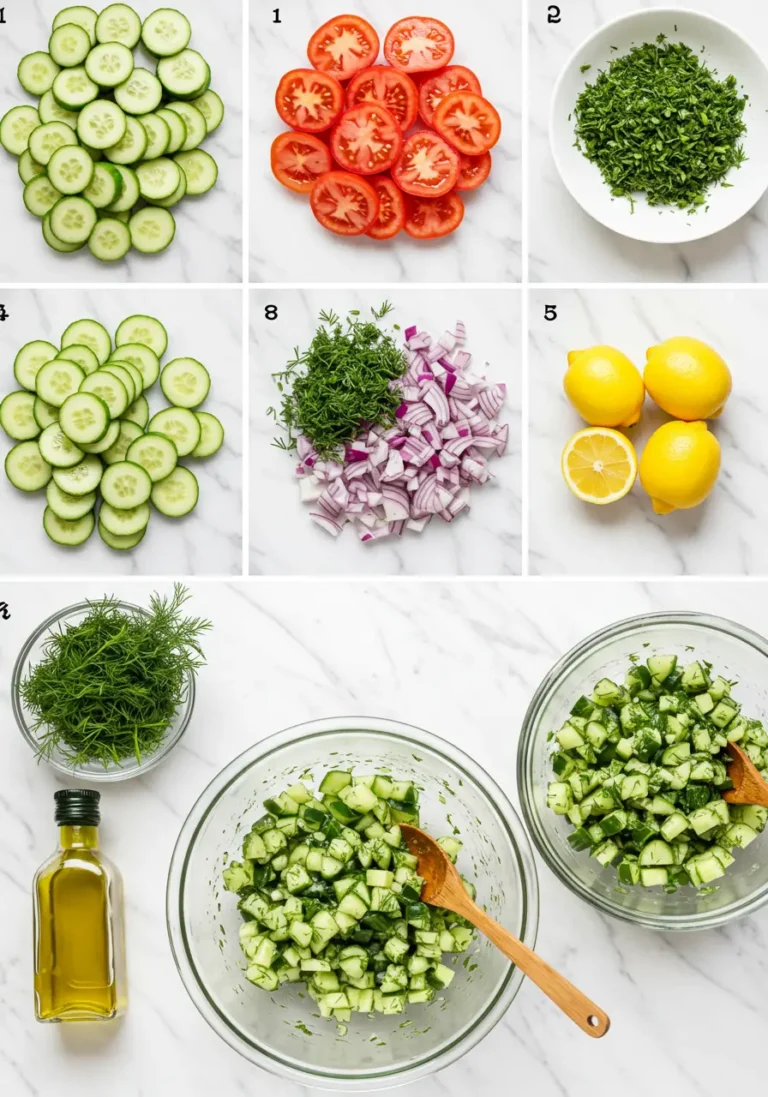 Six Steps to Make Armenian Cucumber Salad