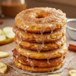 The Best Baked Apple Fritter Recipe You'll Make Again and Again Appetizing Stack of Baked Apple Fritters Glistening with Glaze