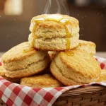 Appetizing Stack of Bojangles Biscuits with Melted Butter