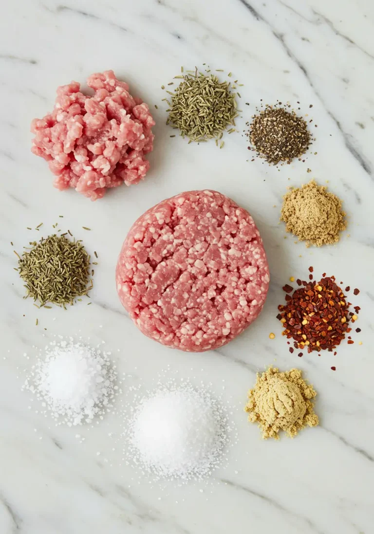 Organized Ingredients for Jimmy Dean Breakfast Sausage Seasoning