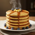 Delicious Stack of McDonalds Pancakes with Syrup and Butter