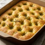Golden Sourdough Discard Focaccia Freshly Baked