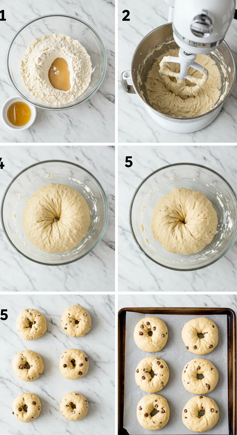 Six Key Steps for Making Chocolate Chip Bagels