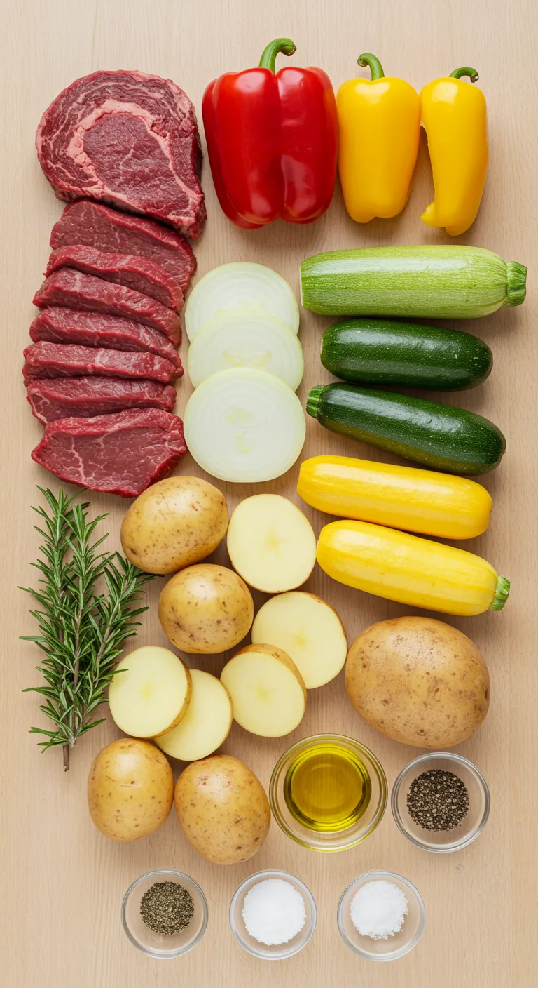 Fresh Ingredients for Blackstone Griddle Recipe - Finger Licking Recipes