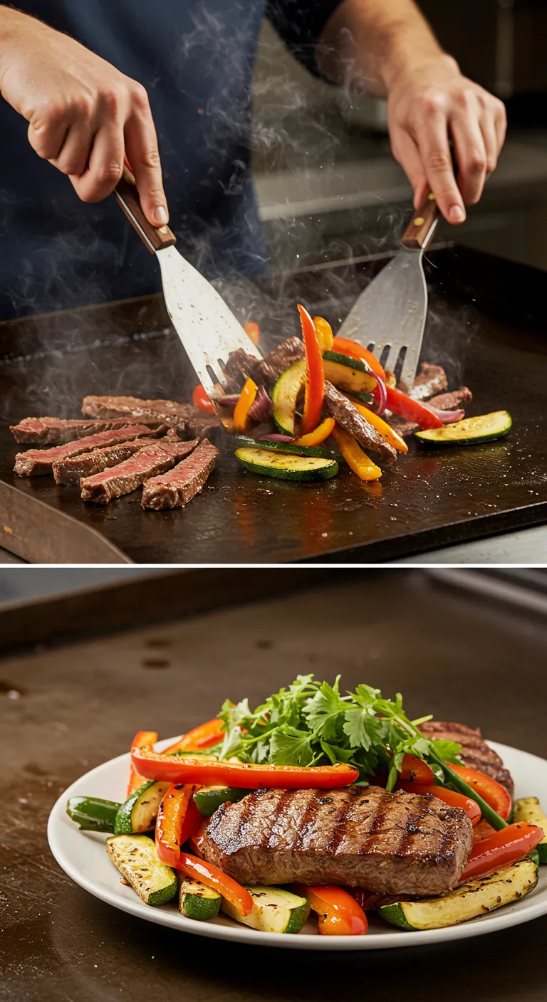 Easy Blackstone Griddle Recipe - Cooking Steps Visual Guide - Finger Licking Recipes