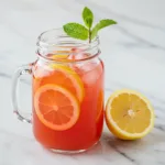 Pink Salt Trick Recipe for Weight Loss (2025 Guide) A refreshing homemade Pink Salt Recipe for Weight Loss ready to drink on a marble countertop.