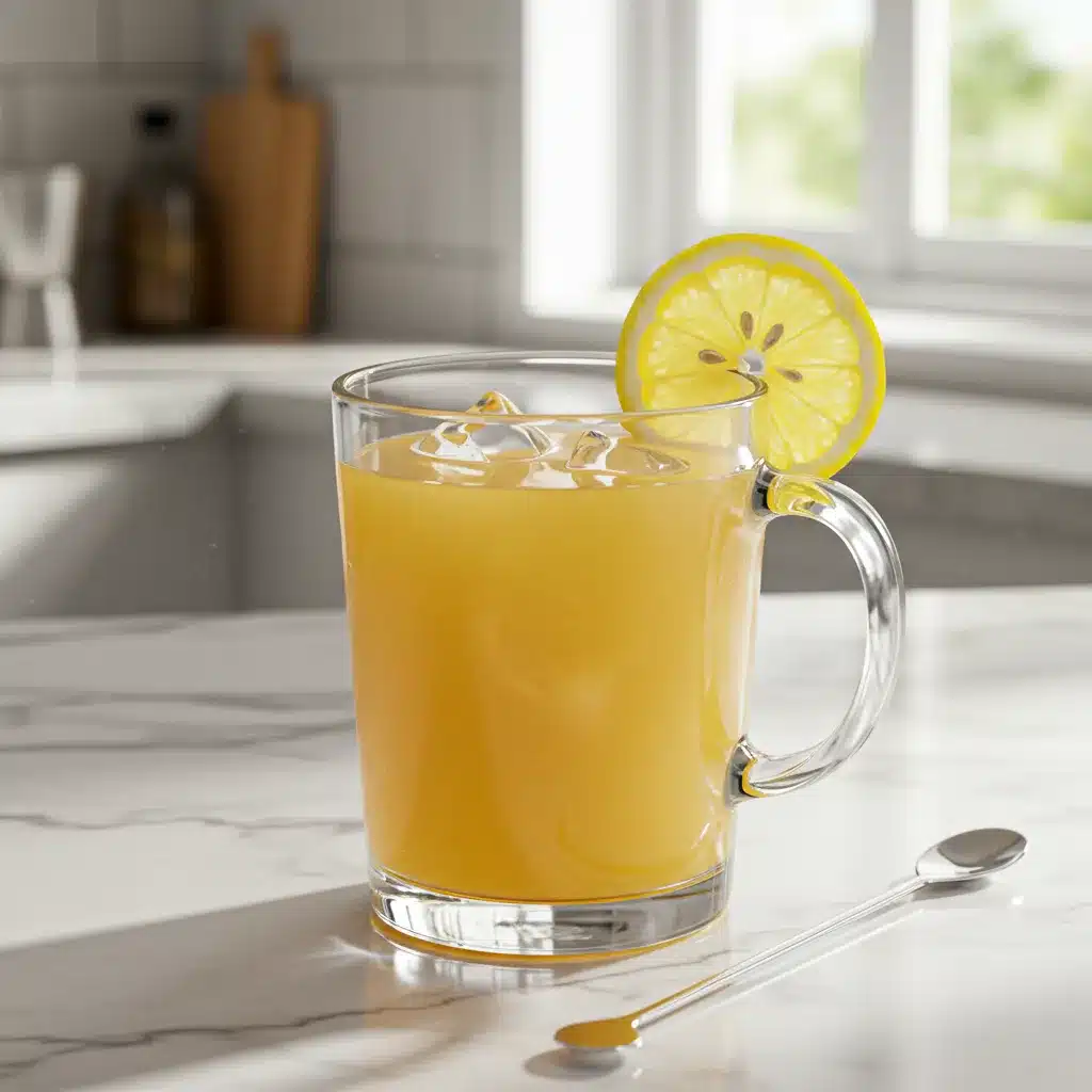 The Ultimate Brazilian Mounjaro Recipe (3 Ingredients for Weight Loss) 2 Refreshing chilled Brazilian Mounjaro recipe served in a glass mug on a marble countertop.