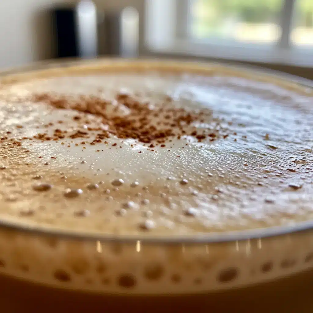 Coffee Loophole Recipe For Weight Loss 4 Close-up macro shot of the foamy top of a coffee loophole recipe.