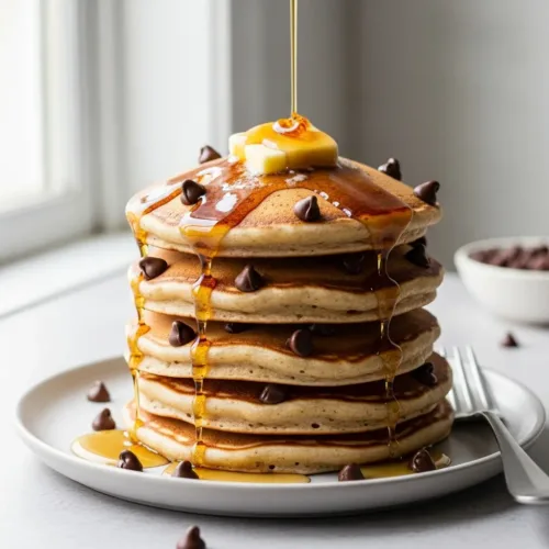 Chocolate Chip Pancake Recipe (Fluffy & Easy From Scratch!)