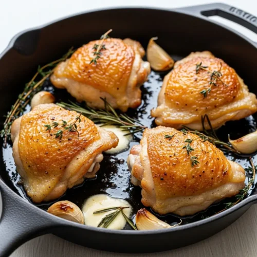 Chicken Thigh Recipes: The Ultimate Crispy Skillet Method