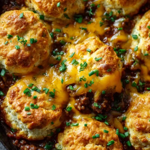 Cheddar Bay Ground Beef Cobbler (The Ultimate Comfort Food!)