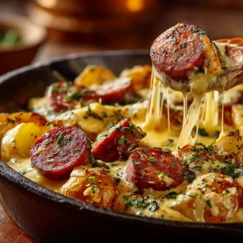 Cheesy Ranch Potatoes and Smoked Sausage: The Ultimate One-Pan Dinner