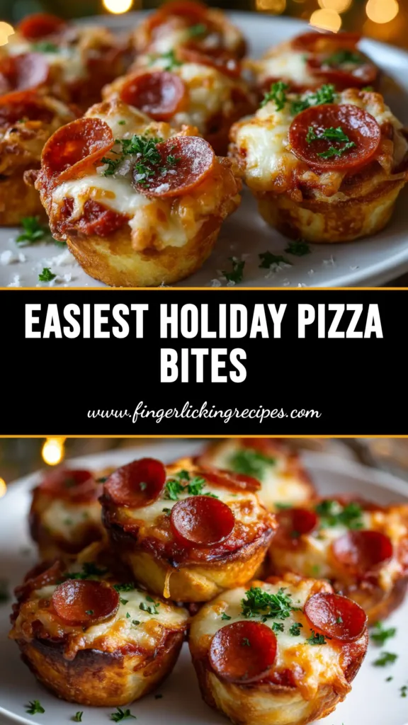 Christmas Pizza Bites: The Easiest Holiday Appetizer 4 A platter of festive Christmas Pizza Bites shaped like pinwheels, garnished with fresh parsley. Perfect holiday appetizer idea.