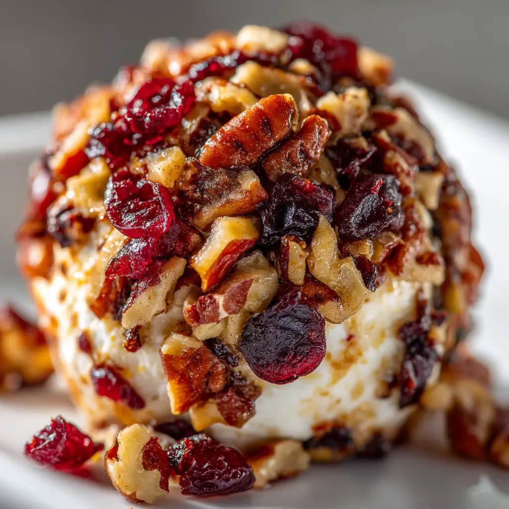 Overhead shot showing the ingredients for the cranberry pecan goat cheese ball arranged in bowls on a wooden surface.
