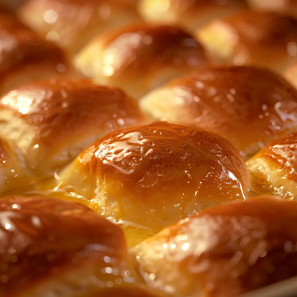 A bowl of dough for 30-minute dinner rolls next to a bowl of flour, ready for kneading on a wooden surface.