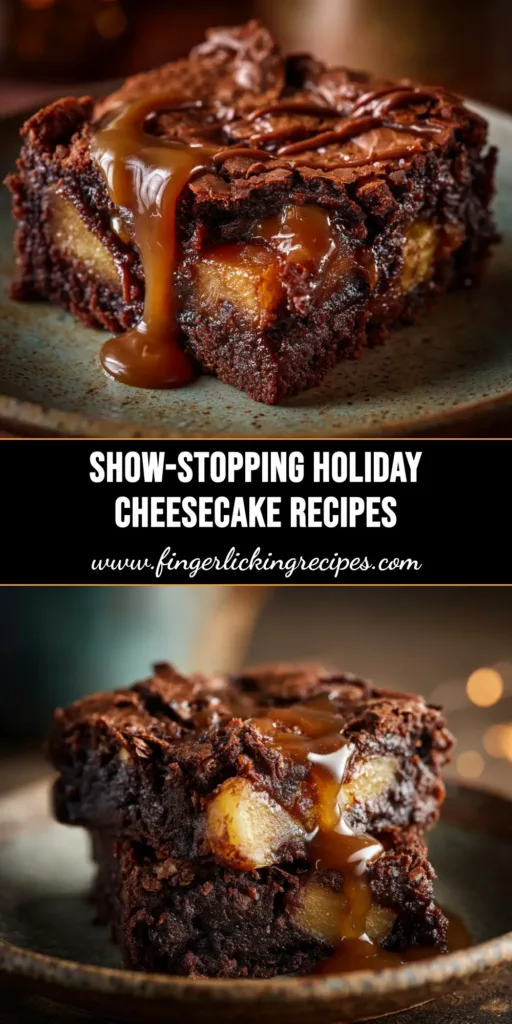 Holiday Cheesecake Recipes: The Ultimate Guide to Festive Desserts 5 A beautiful collection of holiday cheesecake recipes, including a cranberry swirl cheesecake and a slice of classic cheesecake on a festive background.