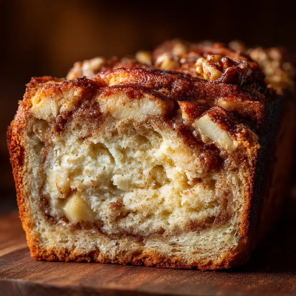 Apple Fritter Bread: The Easiest Recipe You'll Ever Make 3 Layering the batter and cinnamon-apple filling in a loaf pan to make moist apple bread.