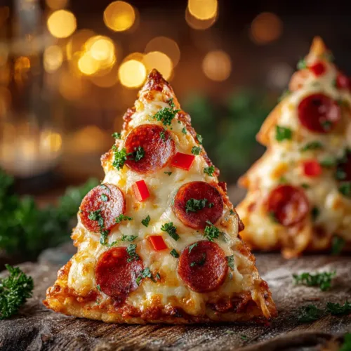 Christmas Tree Mini Pizzas (Easy Holiday Appetizer)
