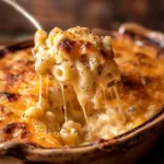 Crockpot Mac and Cheese: The Creamiest, Easiest Recipe Ever A top-down view of the ingredients for slow cooker mac and cheese being combined in a crockpot before cooking. You can see the uncooked pasta, shredded cheeses, and milk.