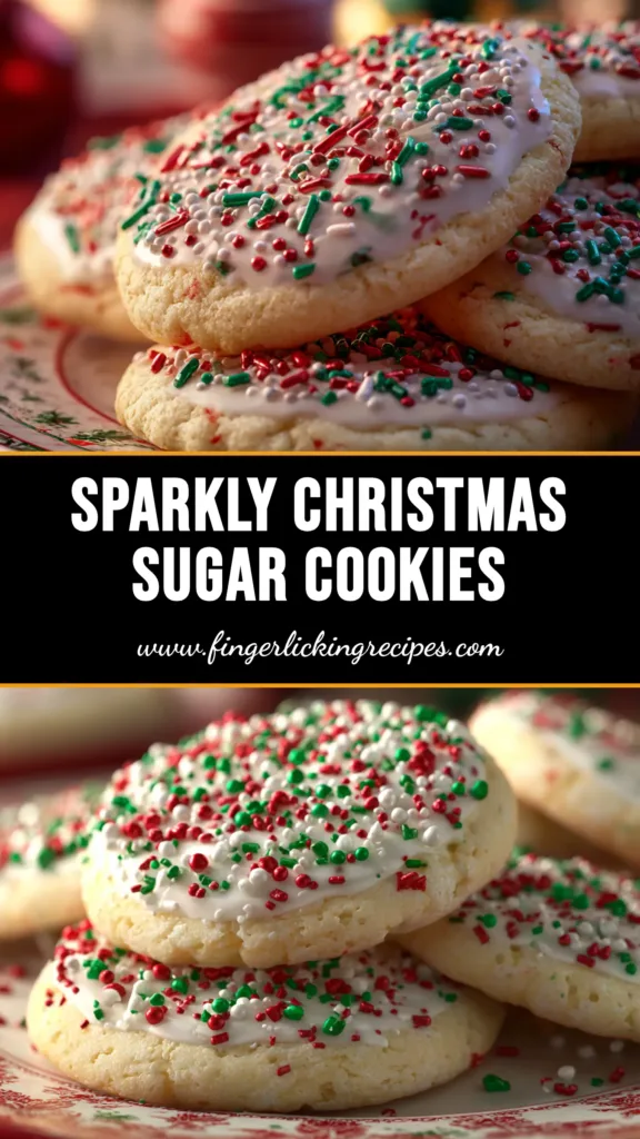 Christmas Sugar Cookies: The Perfect No-Spread Recipe 5 A platter of beautifully decorated Christmas sugar cookies in the shapes of snowflakes, trees, and stars, showcasing the perfect no-spread recipe.