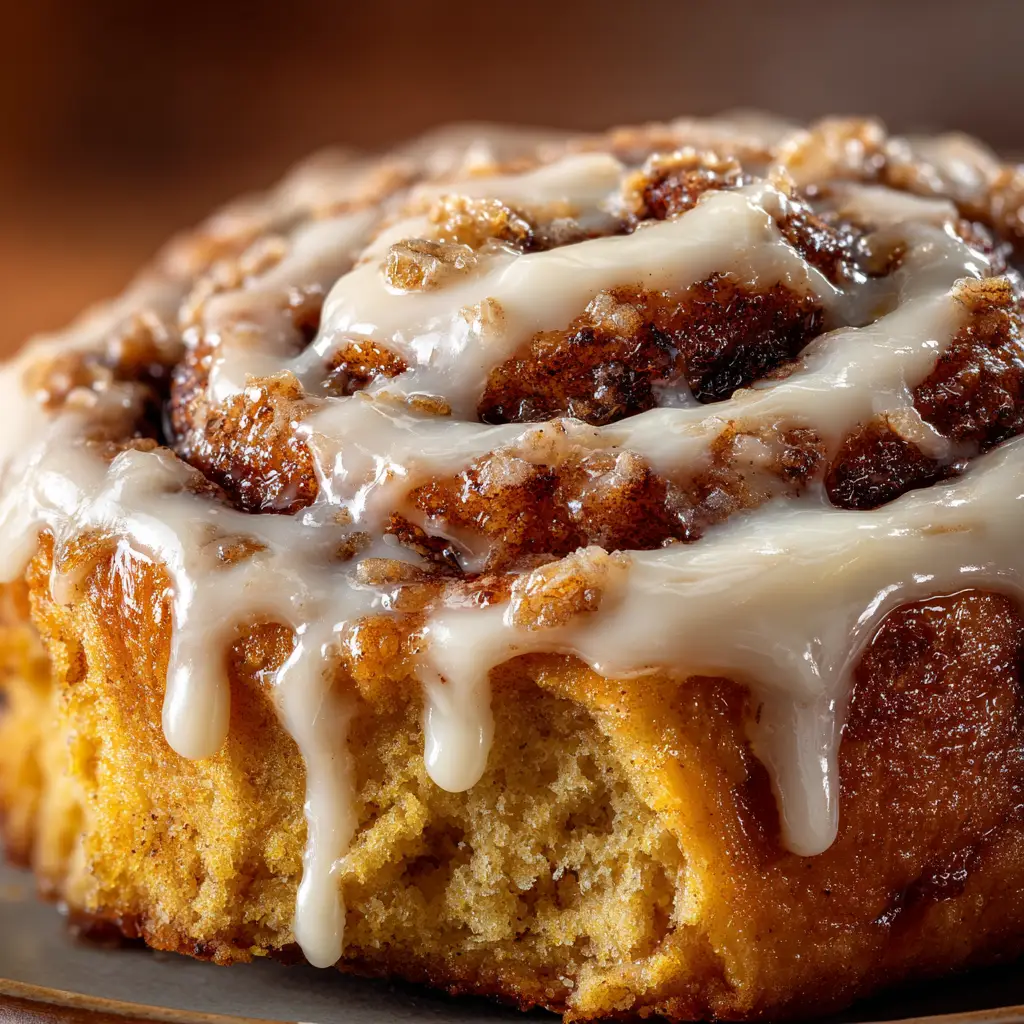 The key ingredients for pumpkin spice cinnamon rolls laid out, including flour, pumpkin puree, eggs, and spices.