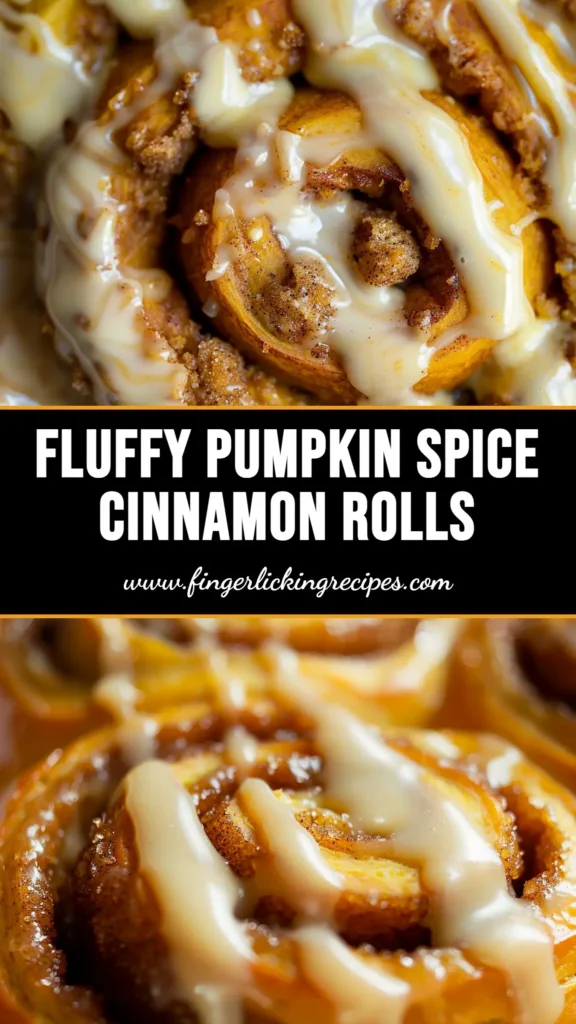 Pumpkin Cinnamon Rolls: The Ultimate Gooey & Fluffy Recipe 2 A pan of freshly baked pumpkin cinnamon rolls generously topped with creamy white cream cheese frosting, with one roll pulled slightly away to show the gooey cinnamon swirl inside.
