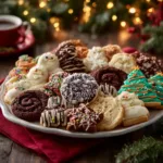 Christmas Cookie Ideas: The Ultimate Guide & Recipe Christmas sugar cookies cut into festive shapes like snowflakes and trees on a floured surface, ready for baking. An example of classic Christmas cookie ideas.
