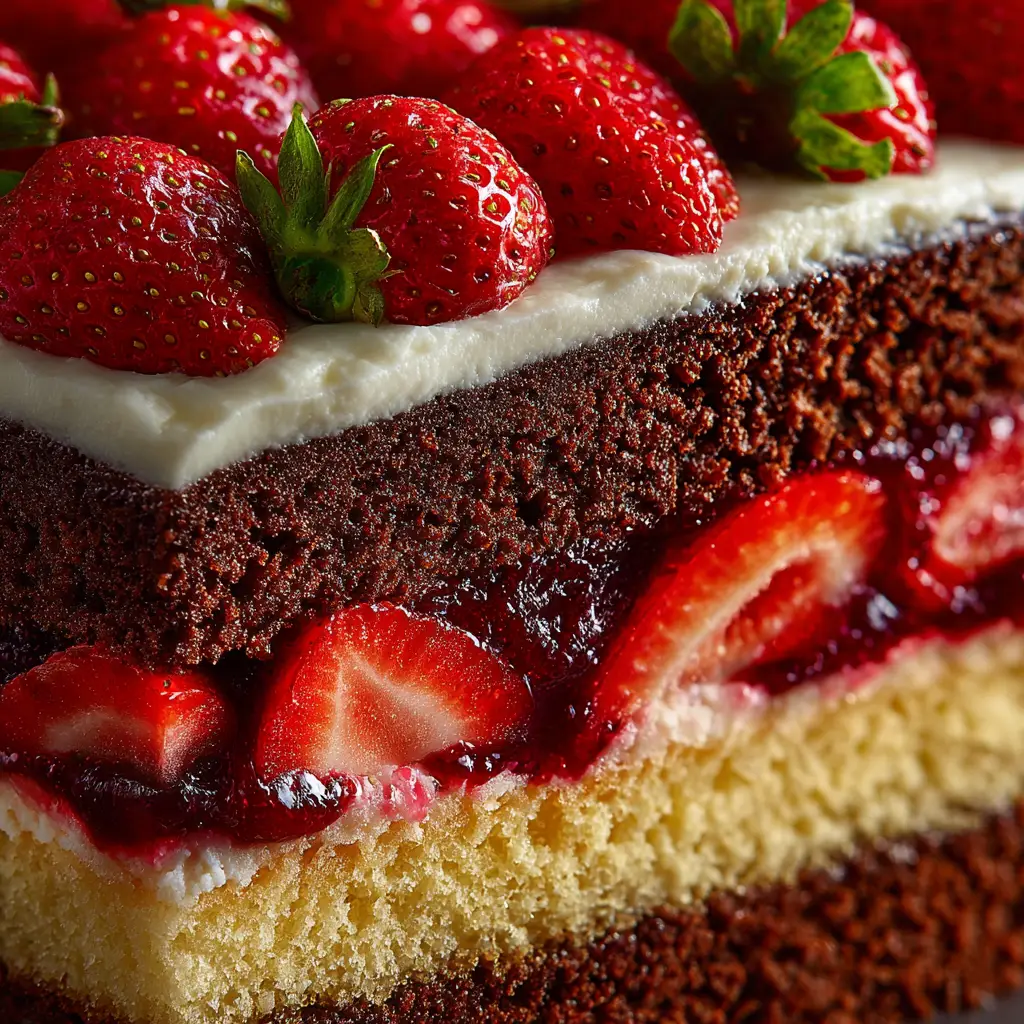 Neapolitan Cake: The Ultimate Recipe for Perfect Layers 2 A whole frosted Neapolitan Cake sitting on a cake stand, decorated with swirls of vanilla buttercream before being sliced.