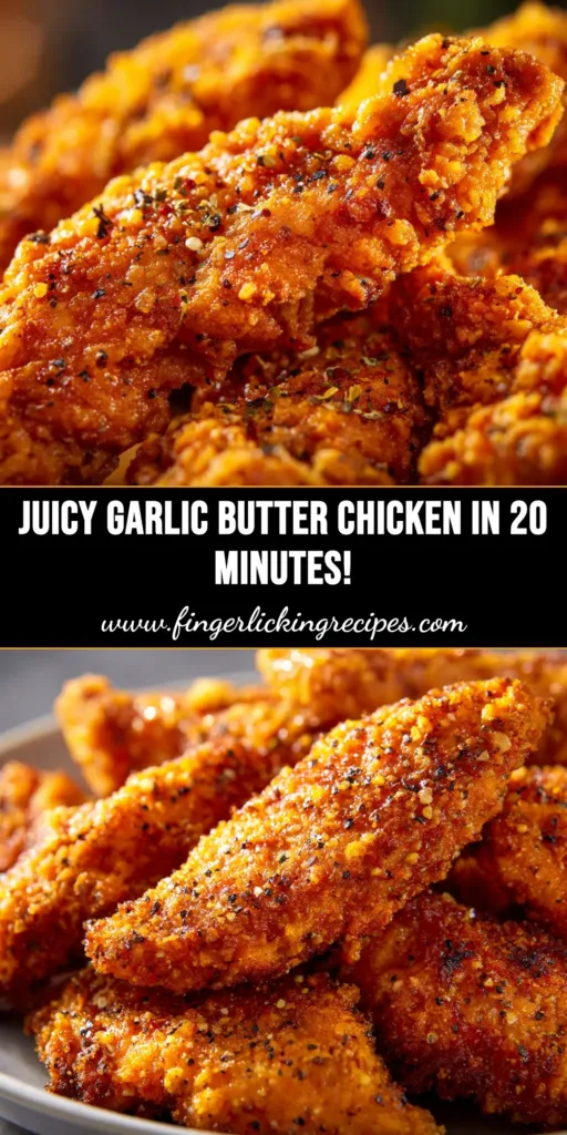 20 Minute Chicken Recipe (Lemon Garlic Butter!) 4 An overhead shot of a delicious 20 minute chicken recipe in a skillet, garnished with fresh parsley and lemon slices.