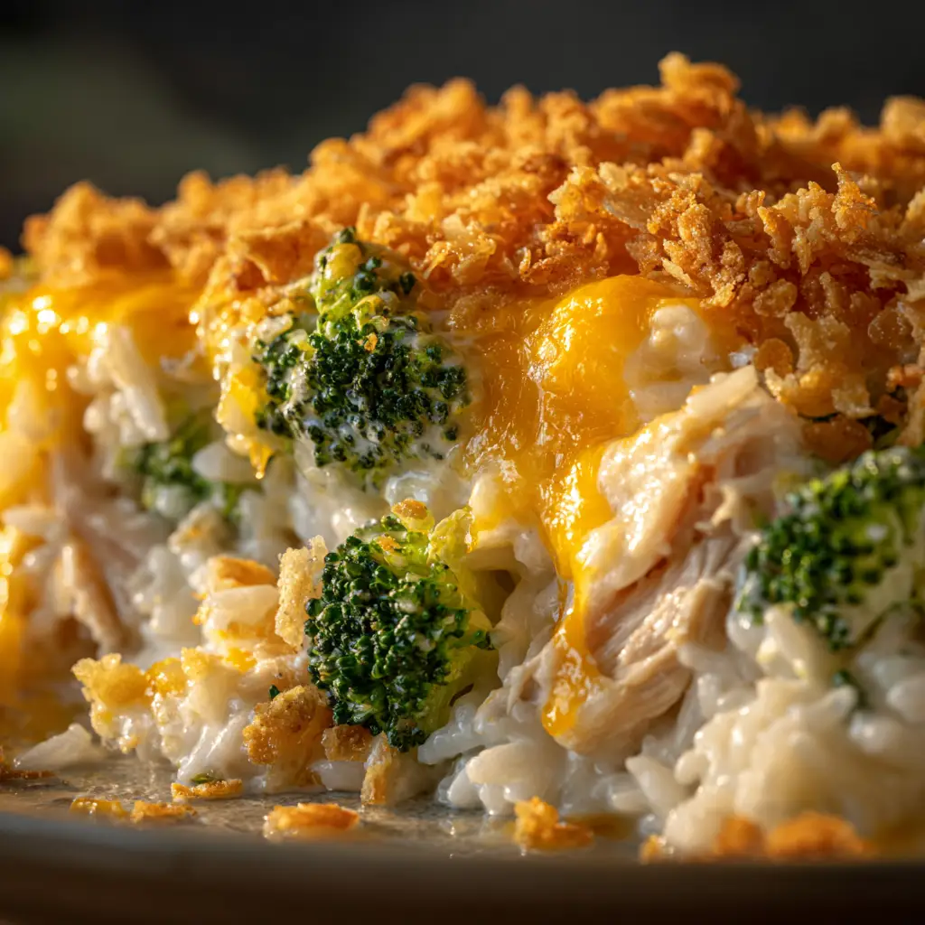The Pioneer Woman style casserole mixture being spread into a 9x13 baking dish before being topped with cheese and baked.