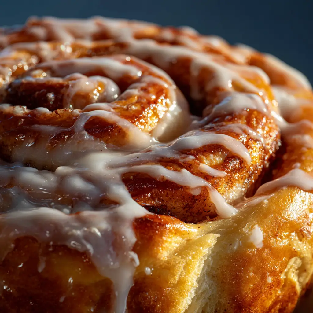 Sourdough Cinnamon Rolls: The Ultimate Recipe for Soft, Fluffy Buns 2 Freshly baked sourdough cinnamon rolls, golden brown and warm from the oven, before the frosting is applied.