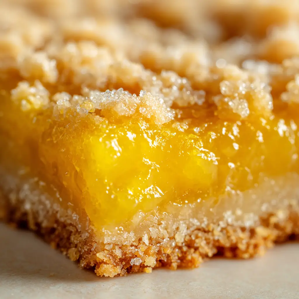 A pan of freshly baked lemon cookie bars just out of the oven, before being glazed.