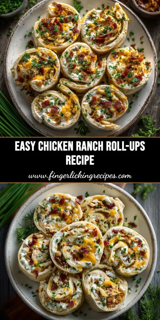 Chicken Ranch Roll-Ups (The Ultimate 10-Minute Appetizer) 5 Easy Chicken Ranch Roll-Ups recipe with bacon and cheese. The perfect no-bake party appetizer!