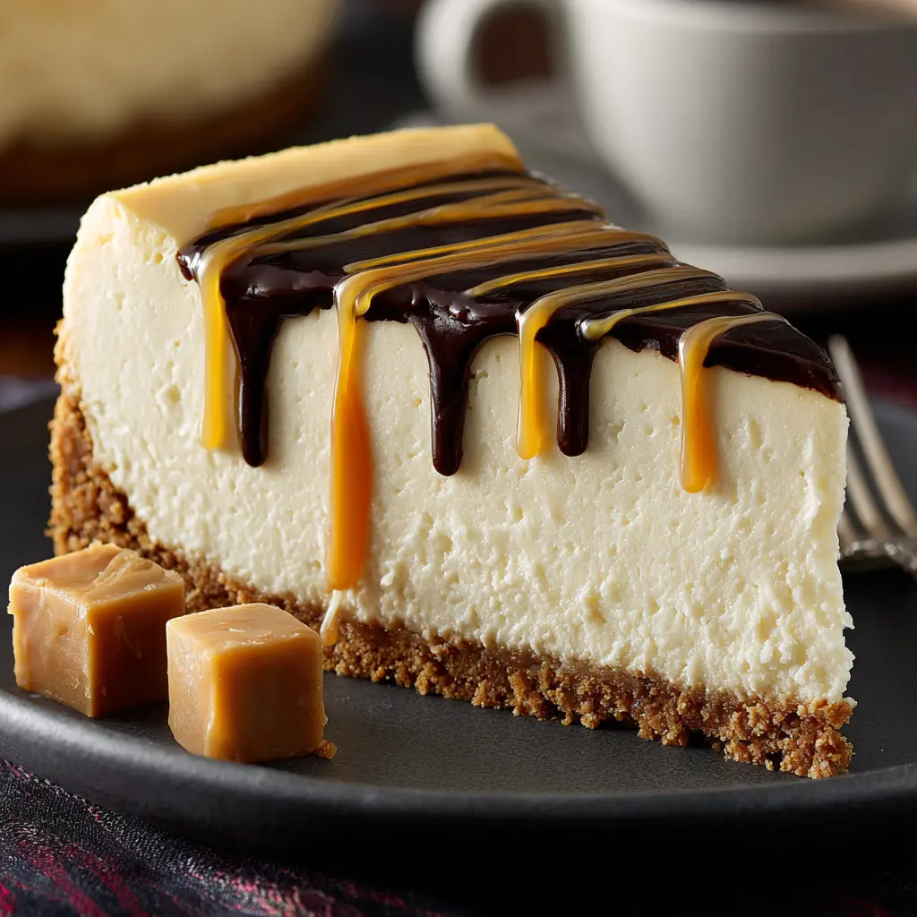 Holiday Cheesecake Recipes: Your Ultimate Guide to Festive Desserts 2 A perfect slice of classic holiday cheesecake on a white plate, showcasing its creamy texture and graham cracker crust.