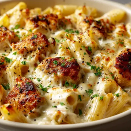 Creamy Chicken Alfredo Bake (The Ultimate Comfort Meal)