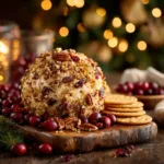 A festive starter platter featuring golden-brown cranberry brie bites, a perfect example of crowd-pleasing holiday appetizers.