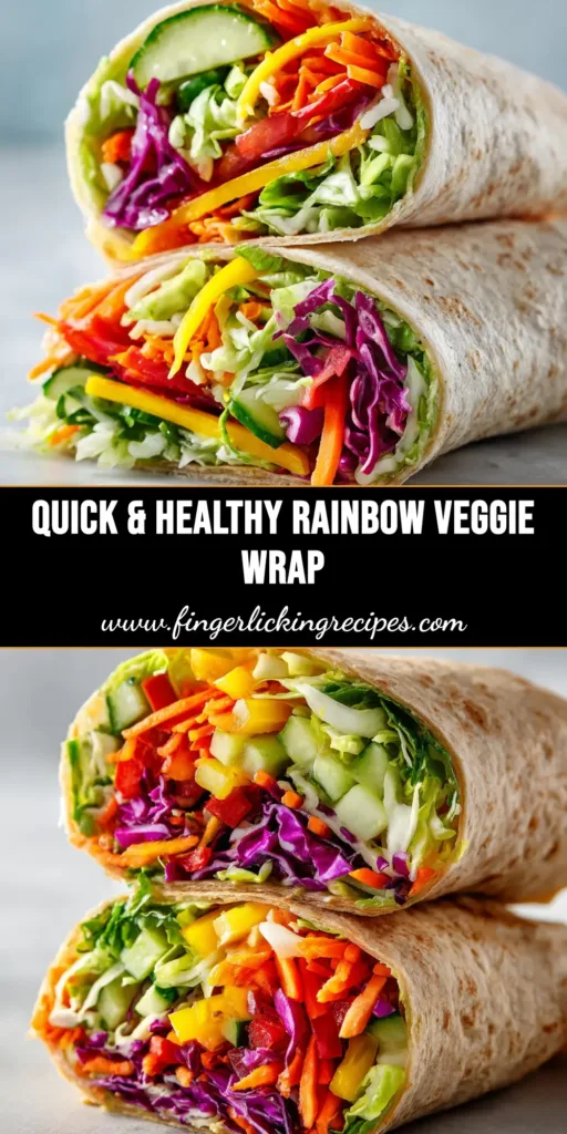 Healthy Lunch Wrap That Stays Fresh All Day 4 A visually appealing healthy lunch wrap cut in half and stacked, showing the vibrant fillings of chicken, lettuce, and tomatoes, perfect for a quick and easy meal prep recipe.