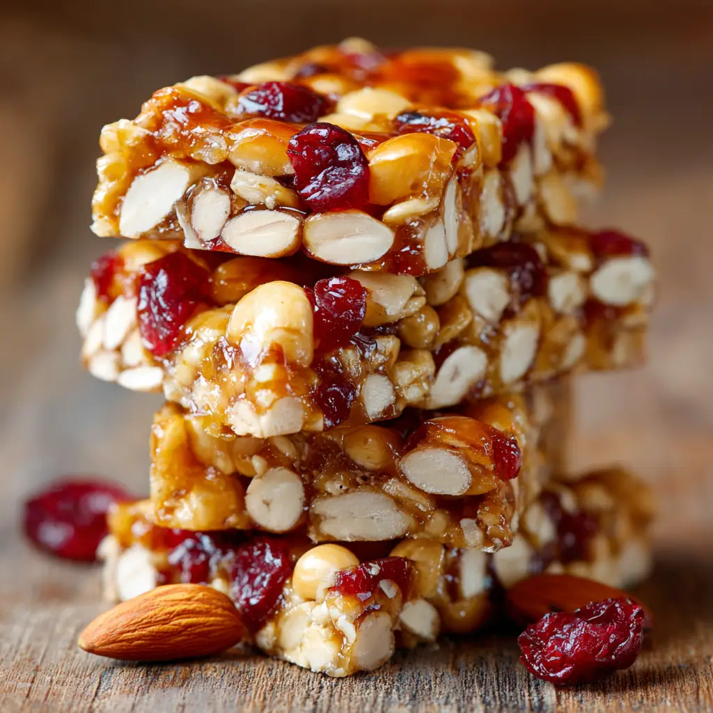 No-Bake Honey Oat Bars (Easy & Healthy Recipe) 2 A beautiful stack of freshly made no-bake honey oat bars, ready to be sliced and enjoyed as a quick energy-boosting snack.