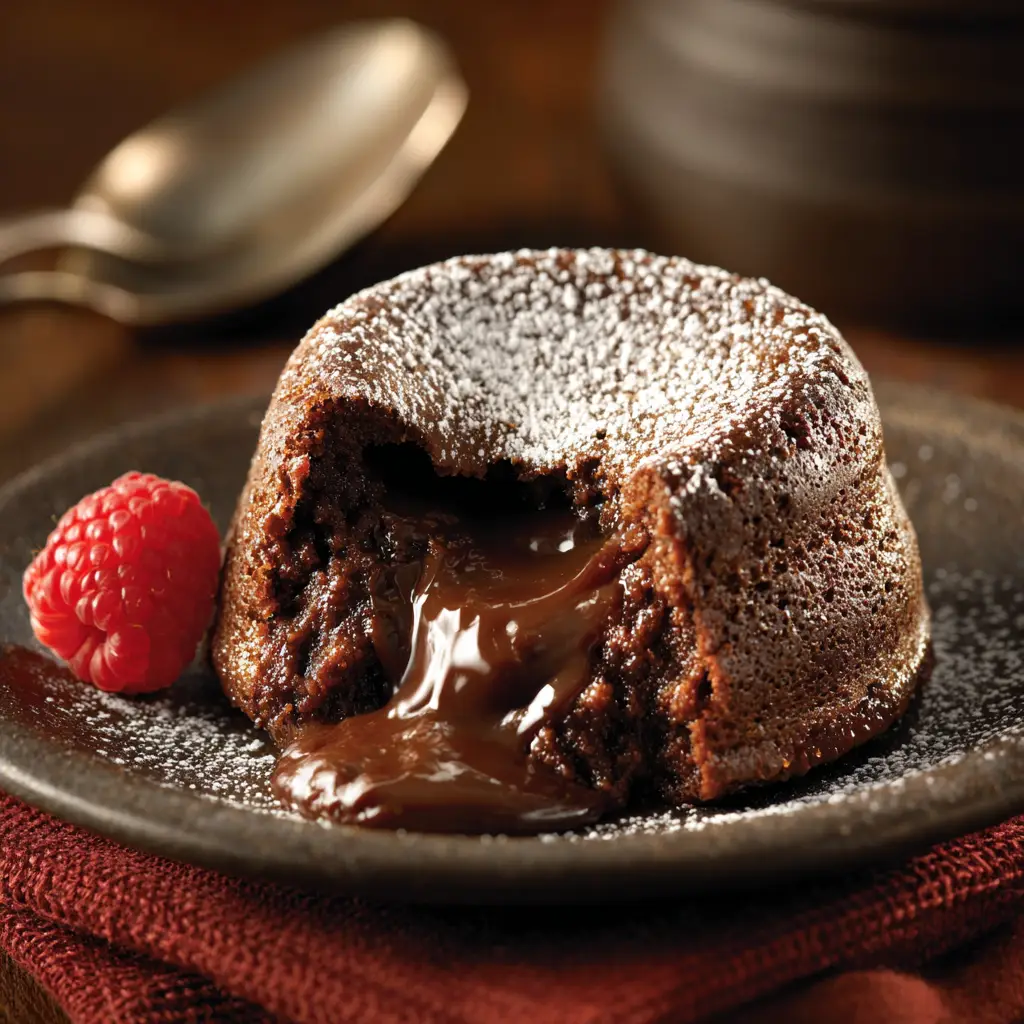 Easy Dessert Recipes: The Ultimate Molten Chocolate Lava Cake 2 The simple ingredients for this quick dessert idea laid out: semi-sweet chocolate, butter, an egg, sugar, and flour.