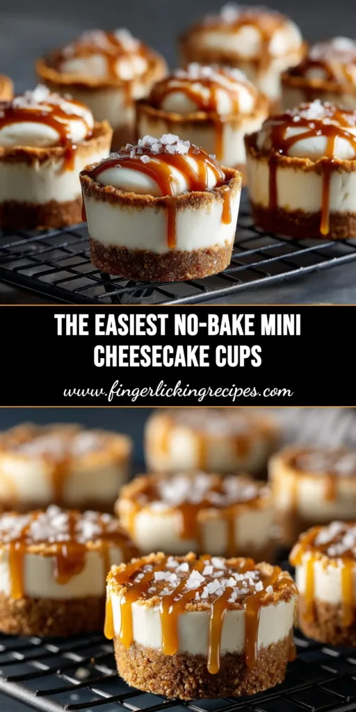 No-Bake Mini Cheesecake Recipe (Quick & Easy!) 4 An overhead shot of several No-Bake Mini Cheesecakes on a platter, topped with fresh berries. This easy recipe is perfect for parties.