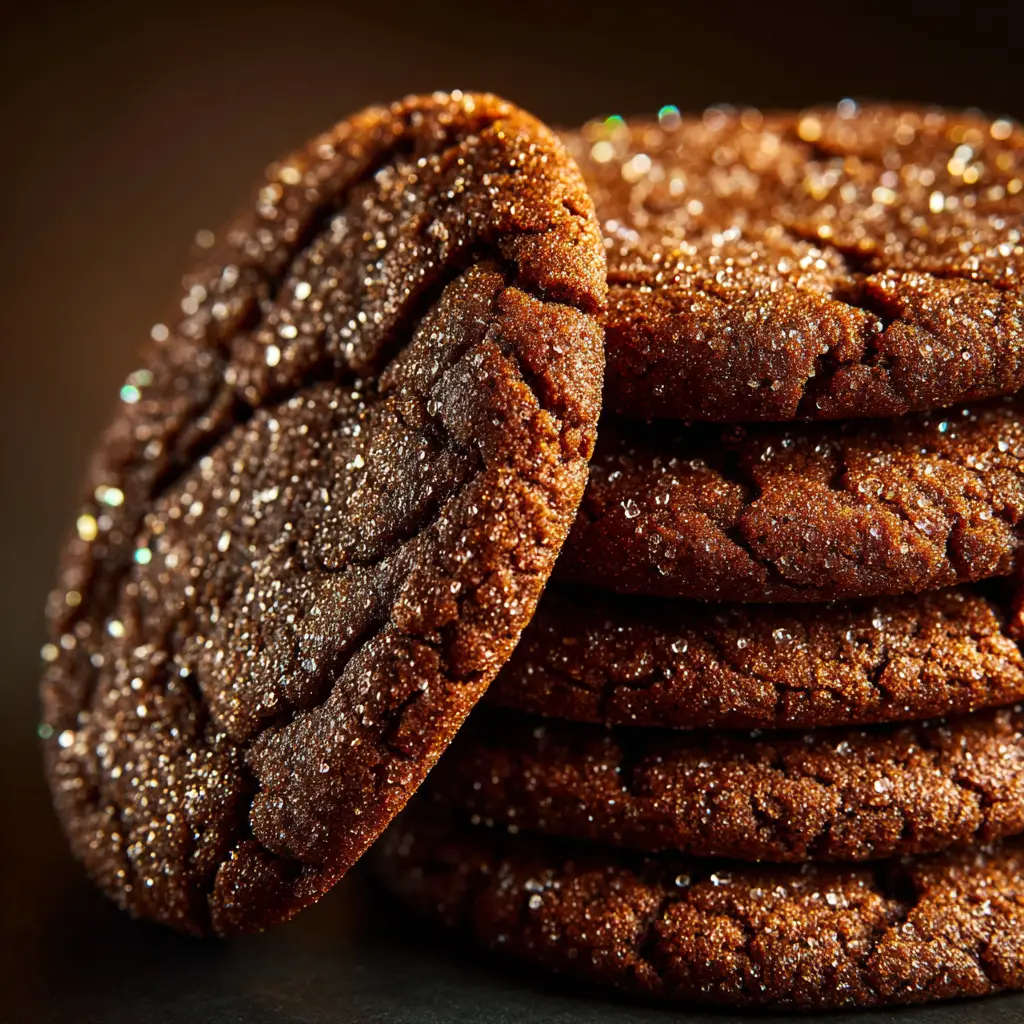 An overhead shot of soft molasses cookies cooling on a wire rack next to a glass of milk, emphasizing their homemade, old-fashioned appeal.