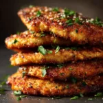 Parmesan Crusted Chicken: The Ultimate Crispy & Juicy Recipe The ingredients for parmesan crusted chicken, including chicken breasts, parmesan, and panko, arranged on a countertop.