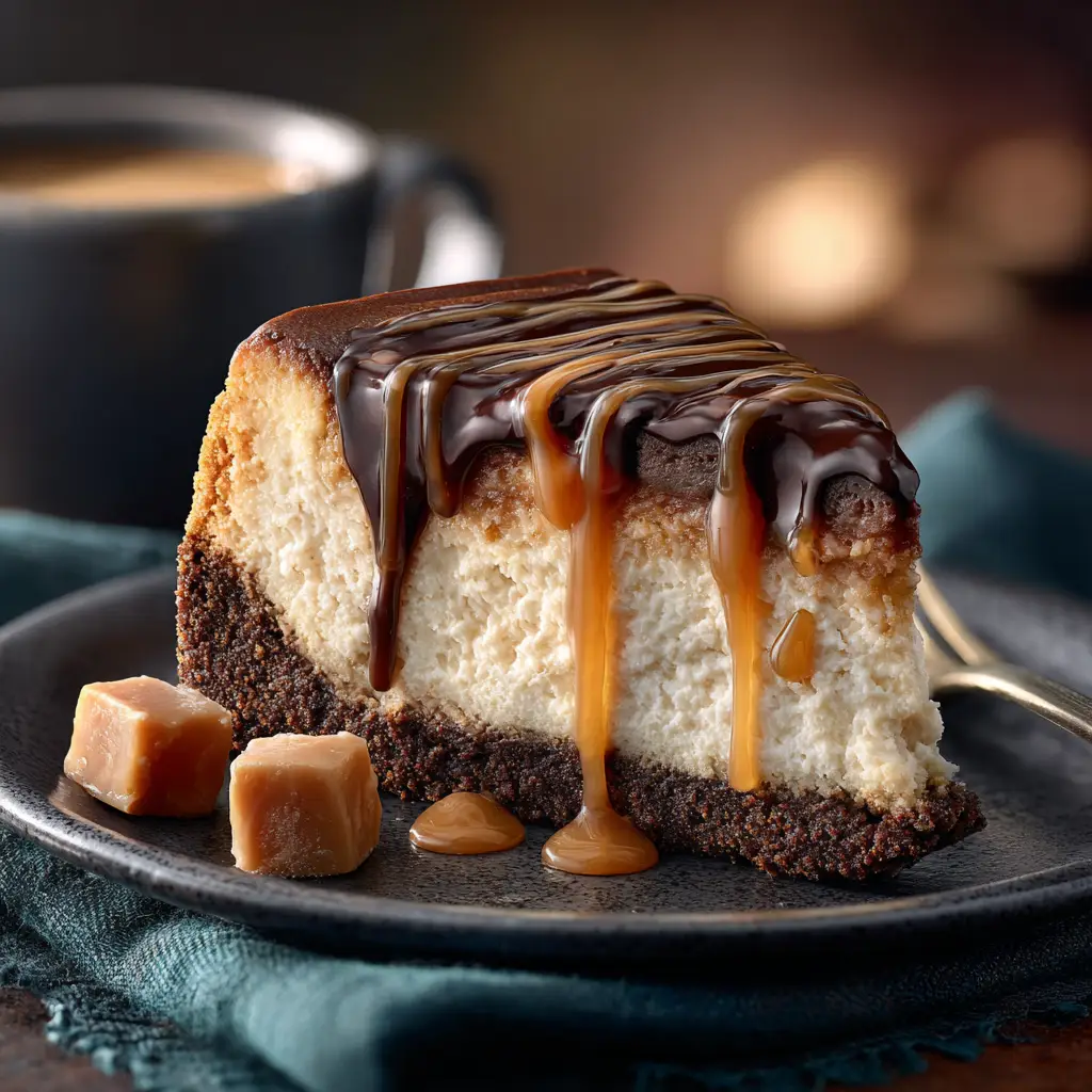 Holiday Cheesecake Recipes: Your Ultimate Guide to Festive Desserts 3 A stunning whole peppermint holiday cheesecake decorated with whipped cream swirls and crushed candy canes on a white cake stand.