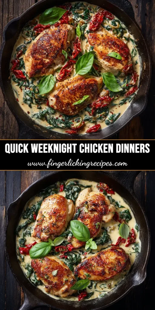 Quick Chicken Dinner Ideas: 20-Minute Garlic Herb Butter Chicken 4 A stunning overhead shot of Garlic Herb Butter Chicken in a skillet, representing one of the best quick chicken dinner ideas for a busy weeknight.