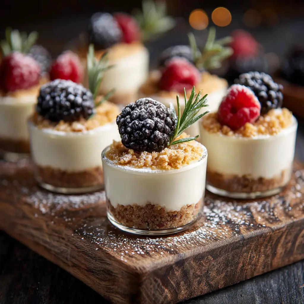 A single mini cheesecake in a glass jar, showcasing a quick dessert idea for any occasion.