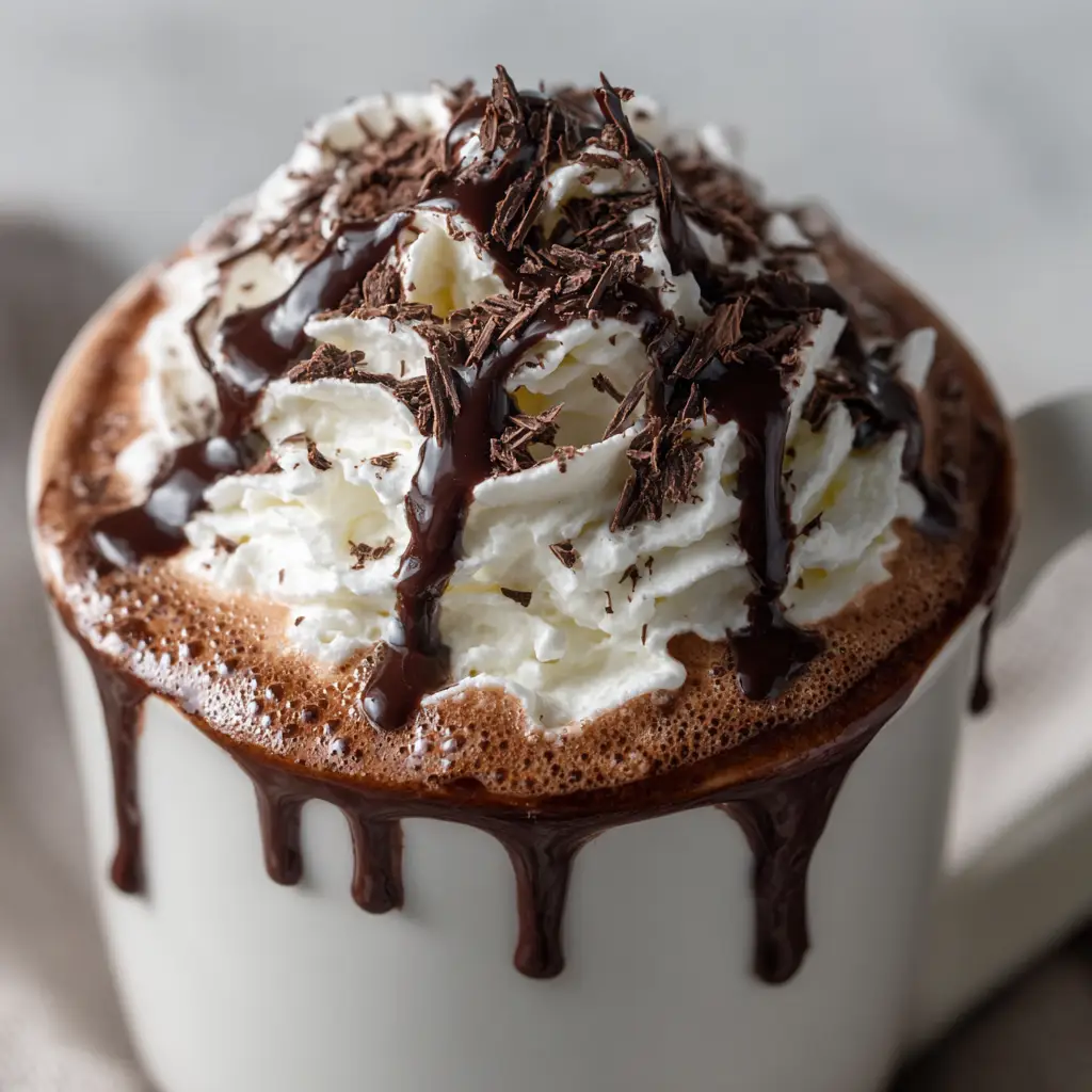 Nutella Coffee: The Ultimate 5-Minute Guide to a Dreamy Drink 2 A finished mug of chocolate hazelnut coffee, showcasing the rich color and texture of the final drink.